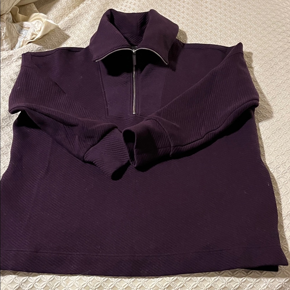 Sweaty Betty Women's Purple Half-Zip Sweater